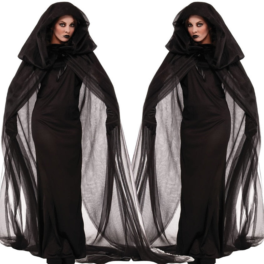 Ensemble de Costumes de Performance D'Halloween pour Cosplay de Sorcière et de Diable