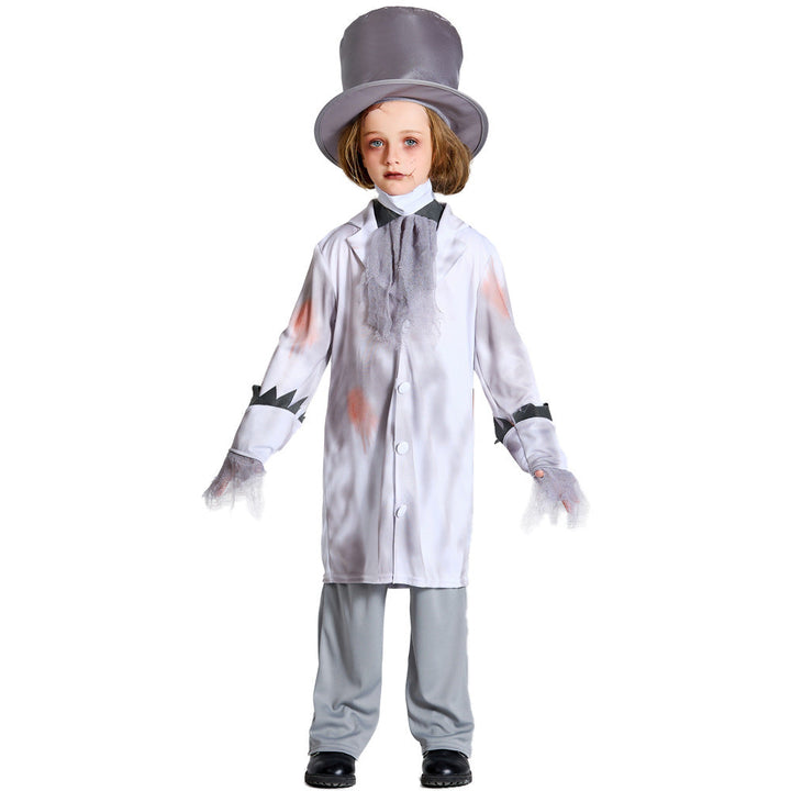 Costume de Mascarade Personnalisé pour Mariée Vampire, Cosplay, Zombie, Spectacle D'Halloween, Costume Parent-Enfant