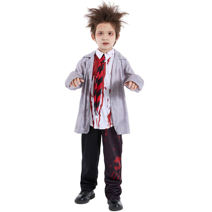 Costumes de Performance D'Halloween pour Zombies, Personnalité de L'Académie de Zombies Jk, Étudiant Gris, Vampire Cos