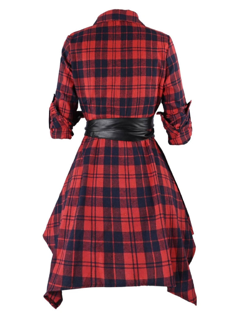 Robe Asymétrique de Costume D'Halloween à Manches Mi-Longues et Col Bijou de Forme A/Princesse