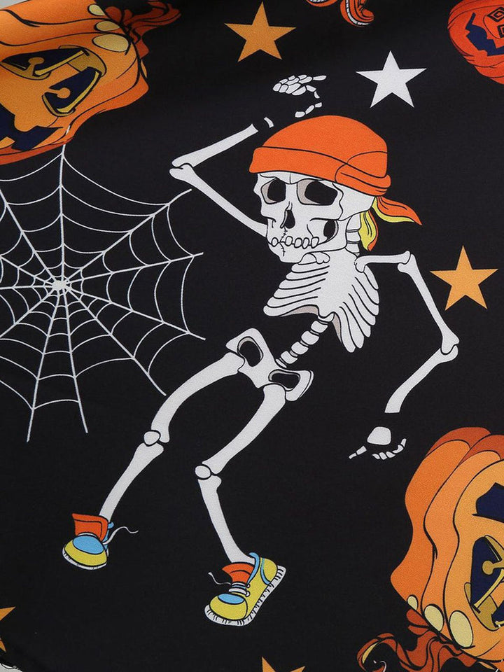 Robe de Costume D'Halloween à Col Licou Sans Manches, Coupe A-Line/Princess, Longueur Genou