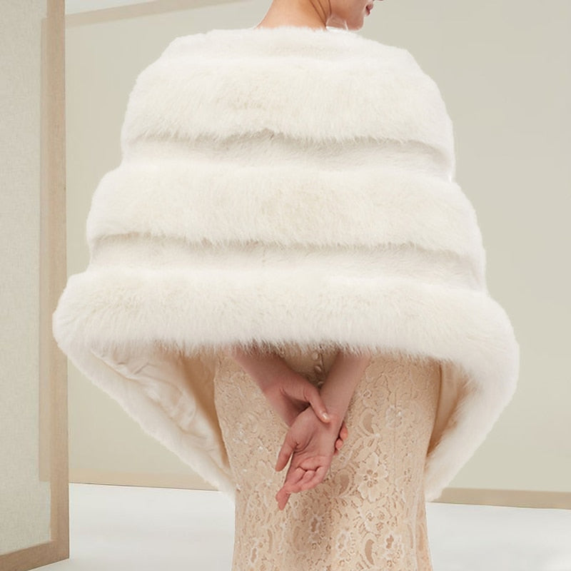 Châles/Enveloppes de Mariée Sans Manches pour Femmes avec Couleur Pure