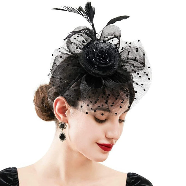 Bandeau femme thé fluo cocktail plume pince à cheveux Kentucky Derby mariage fascinateurs chapeau