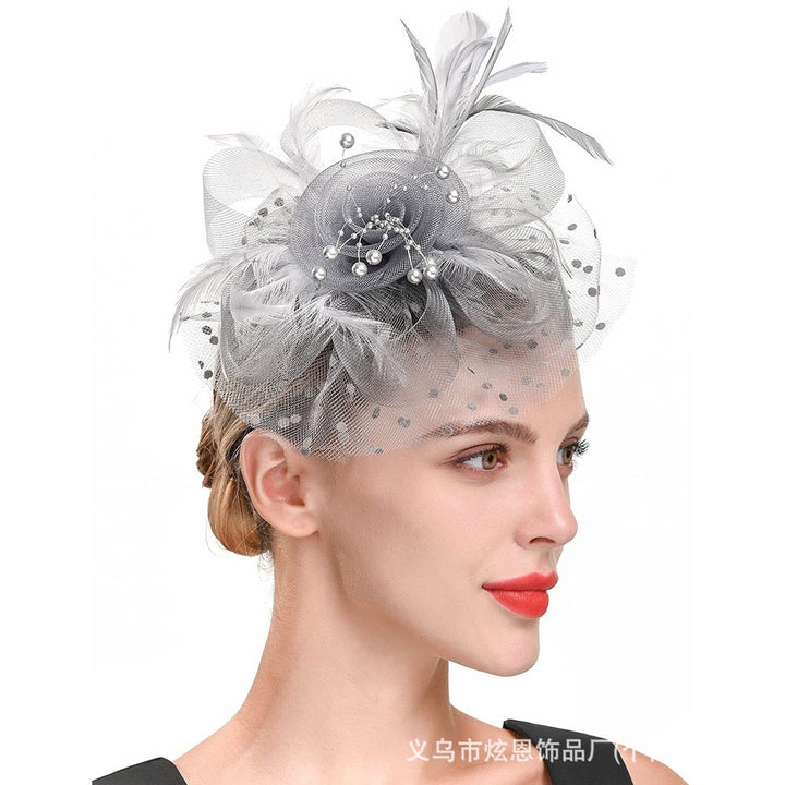 Bandeau femme thé fluo cocktail plume pince à cheveux Kentucky Derby mariage fascinateurs chapeau