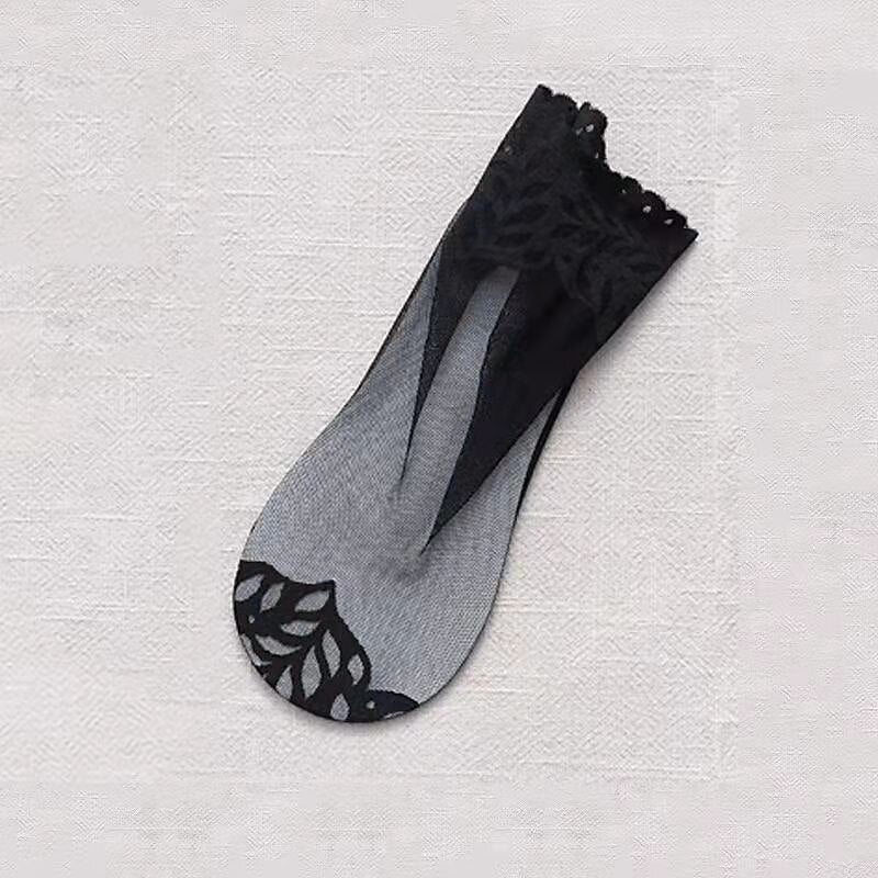 Lot de 5 Chaussettes à Orteils en Nylon et Élasthanne pour Femme