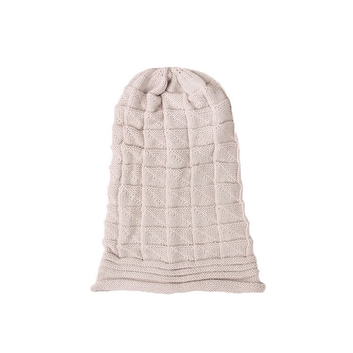 Chapeau en Tricot de Couleur Unie pour Femme, Ample, Portable, Coupe-Vent, Confortable, pour L'Extérieur, la Rue, le Quotidien