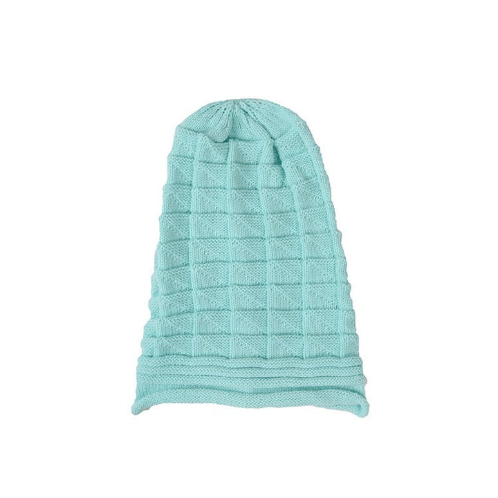 Chapeau en Tricot de Couleur Unie pour Femme, Ample, Portable, Coupe-Vent, Confortable, pour L'Extérieur, la Rue, le Quotidien