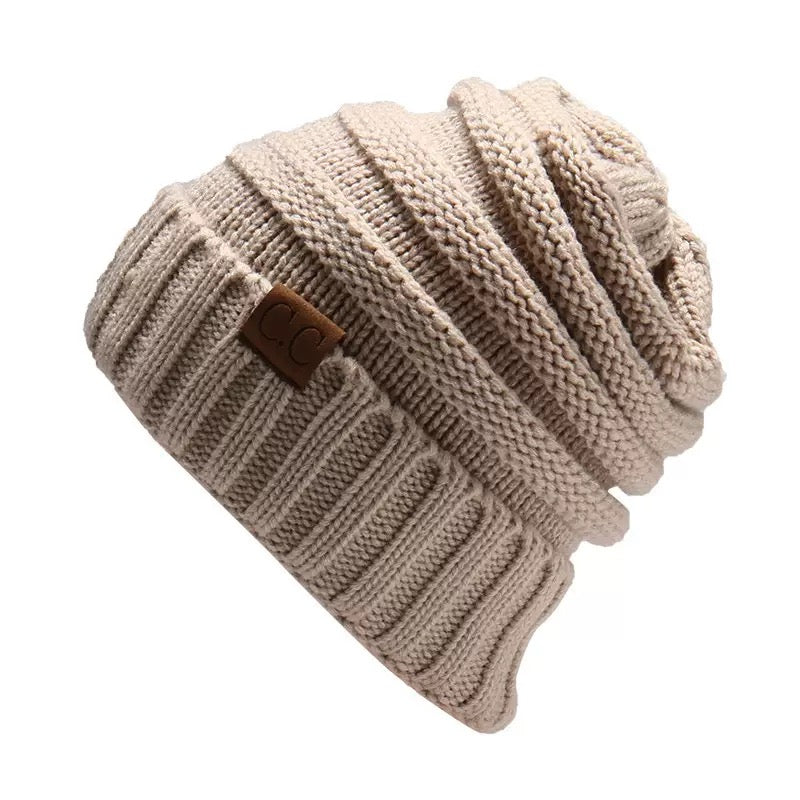 Bonnet Ample Décontracté de Couleur Pure pour Femme, Vêtement Quotidien, Automne-Hiver