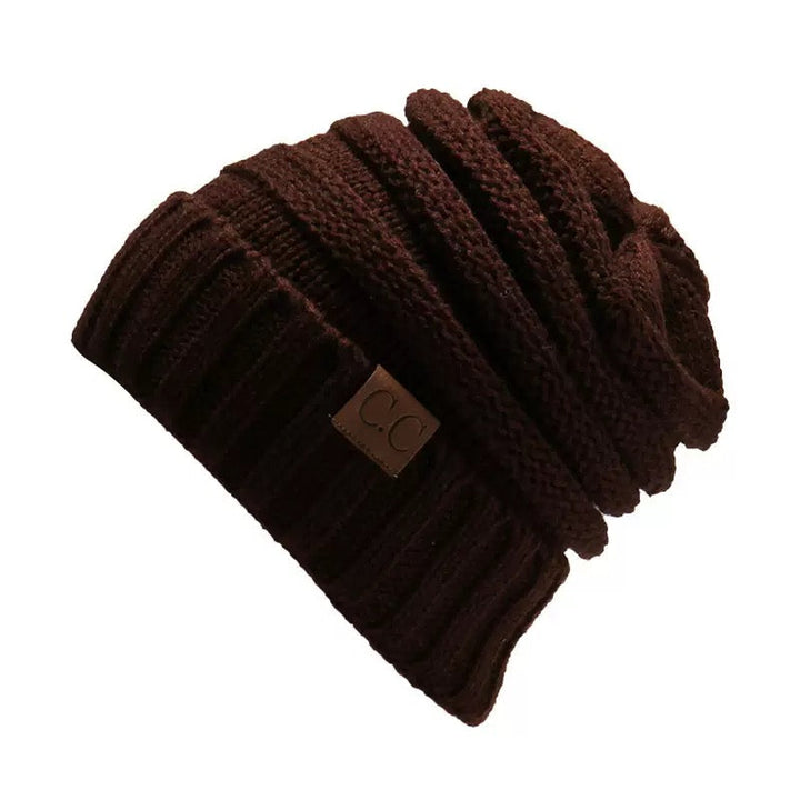 Bonnet Ample Décontracté de Couleur Pure pour Femme, Vêtement Quotidien, Automne-Hiver