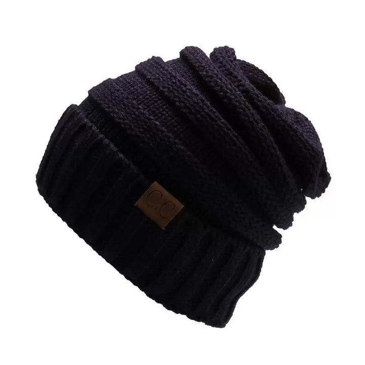 Bonnet Ample Décontracté de Couleur Pure pour Femme, Vêtement Quotidien, Automne-Hiver