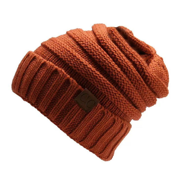 Bonnet Ample Décontracté de Couleur Pure pour Femme, Vêtement Quotidien, Automne-Hiver