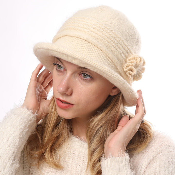 1 Bonnet Ample en Tricot pour Femme, Chaud, Quotidien, Vacances, Couleur Unie, Décontracté, Hiver
