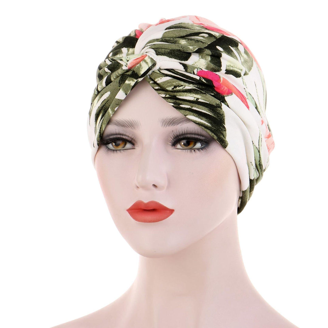 Bandanas Élastiques pour Cheveux Noués en Croix pour Femmes Musulmanes