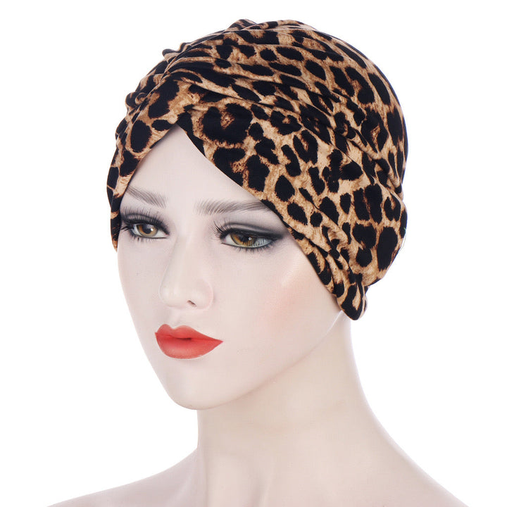 Bandanas Élastiques pour Cheveux Noués en Croix pour Femmes Musulmanes