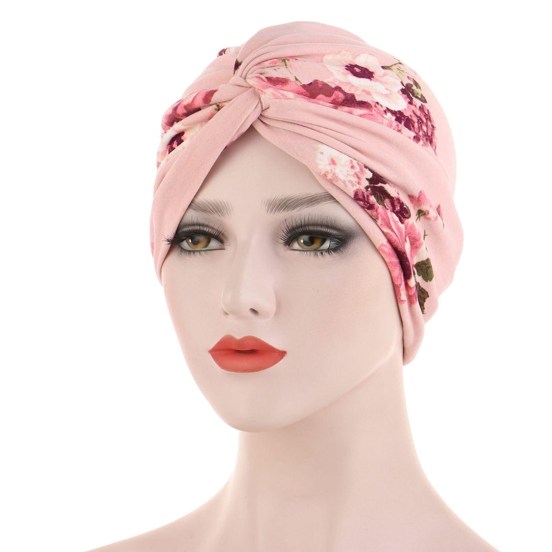 Bandanas Élastiques pour Cheveux Noués en Croix pour Femmes Musulmanes