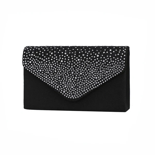 Pochettes enveloppe en strass et cristal