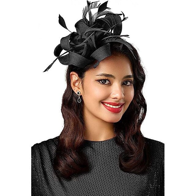 Fascinators Net Mariage Classique avec Coiffe à Fleurs