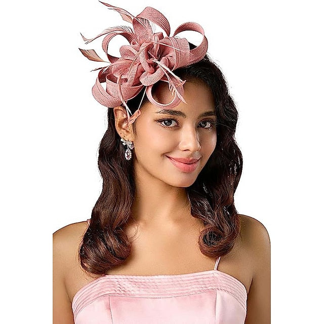 Fascinators Net Mariage Classique avec Coiffe à Fleurs