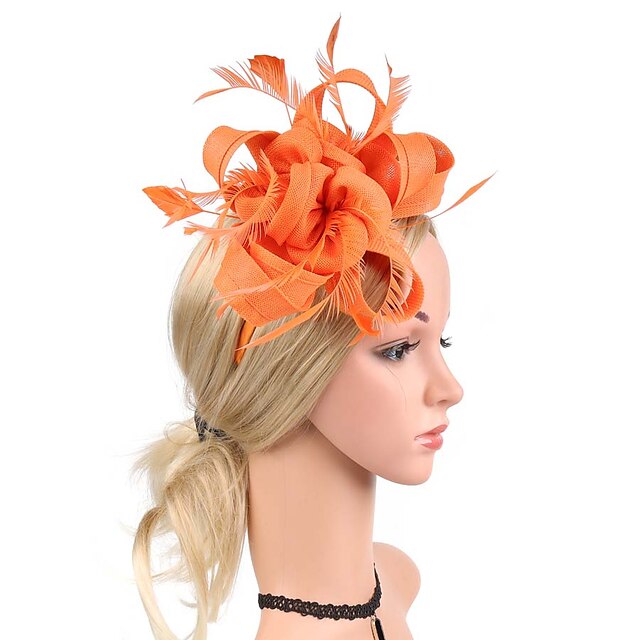 Fascinators Net Mariage Classique avec Coiffe à Fleurs