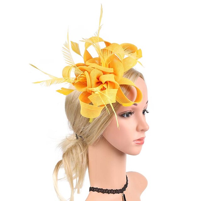 Fascinators Net Mariage Classique avec Coiffe à Fleurs