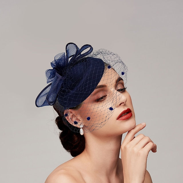 Chapeaux Fascinators en Filet à Plumes Coiffe avec Plume / Casquette / Fleur