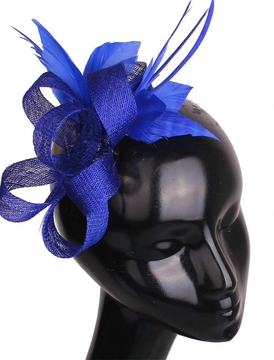Élégant Sinamay Mariage Soirée Plume Kentucky Derby Chapeau/Fascinateur