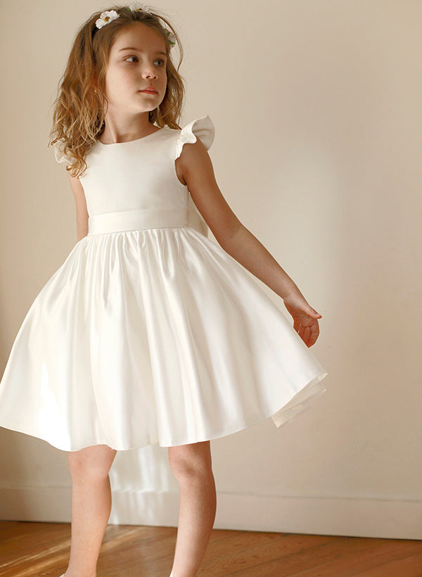 Forme Princesse Robes pour filles avec Noeud papillon et perles