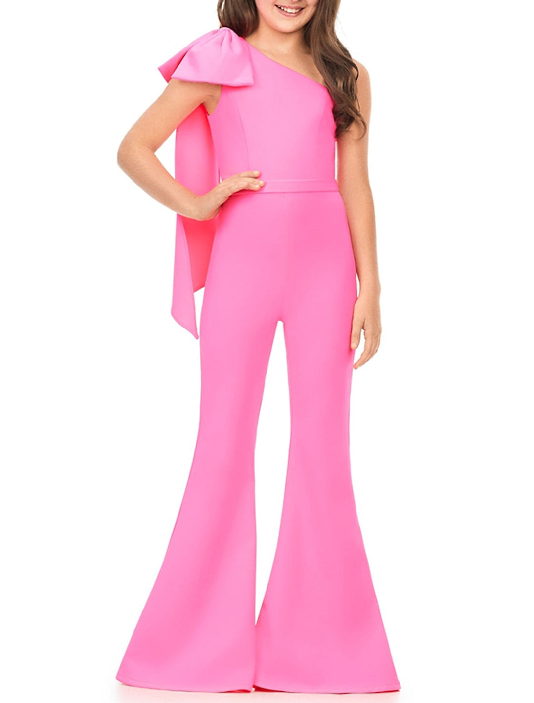 Combinaisons de Bal à Une Épaule pour Filles avec Nœud Papillon