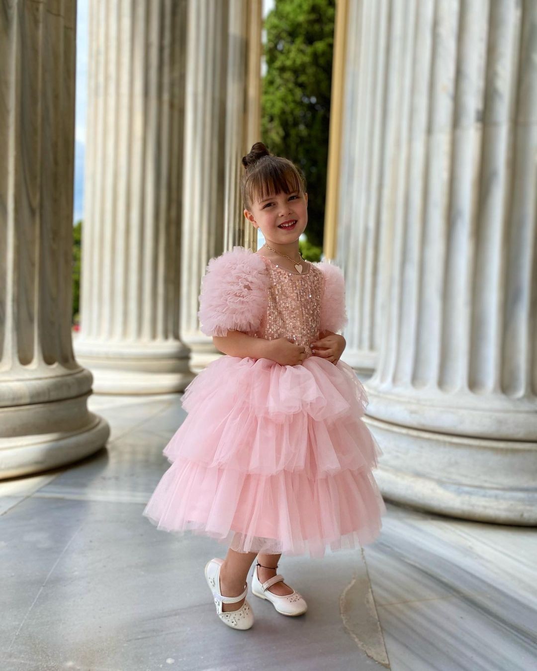 Robe de bal Princesse Paillettes Robes de soirée pour petites filles