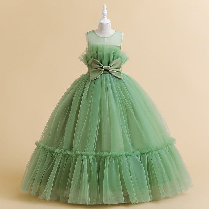 Robe de Soirée A-Line/Princesse Sans Manches, Longueur Au Sol, avec Nœud
