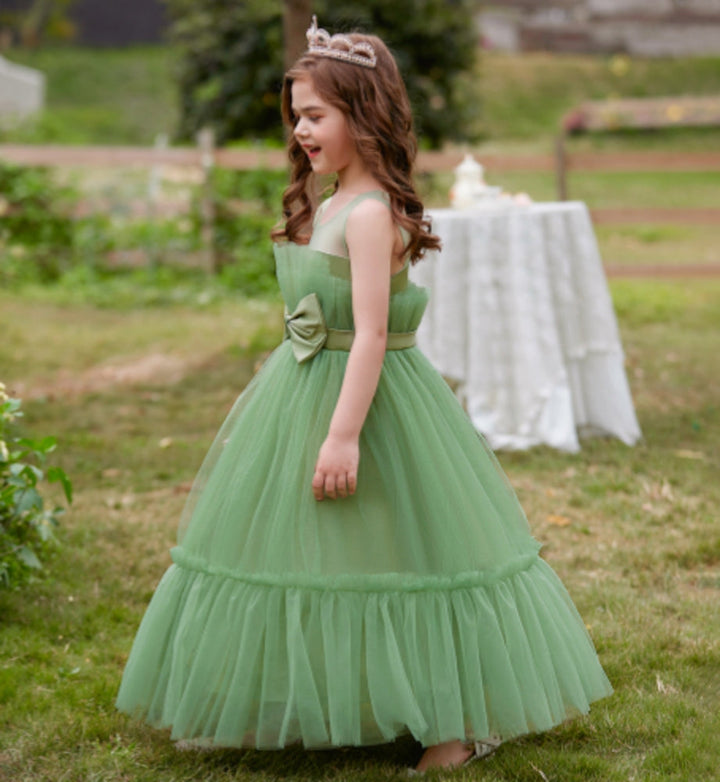 Robe de Soirée A-Line/Princesse Sans Manches, Longueur Au Sol, avec Nœud