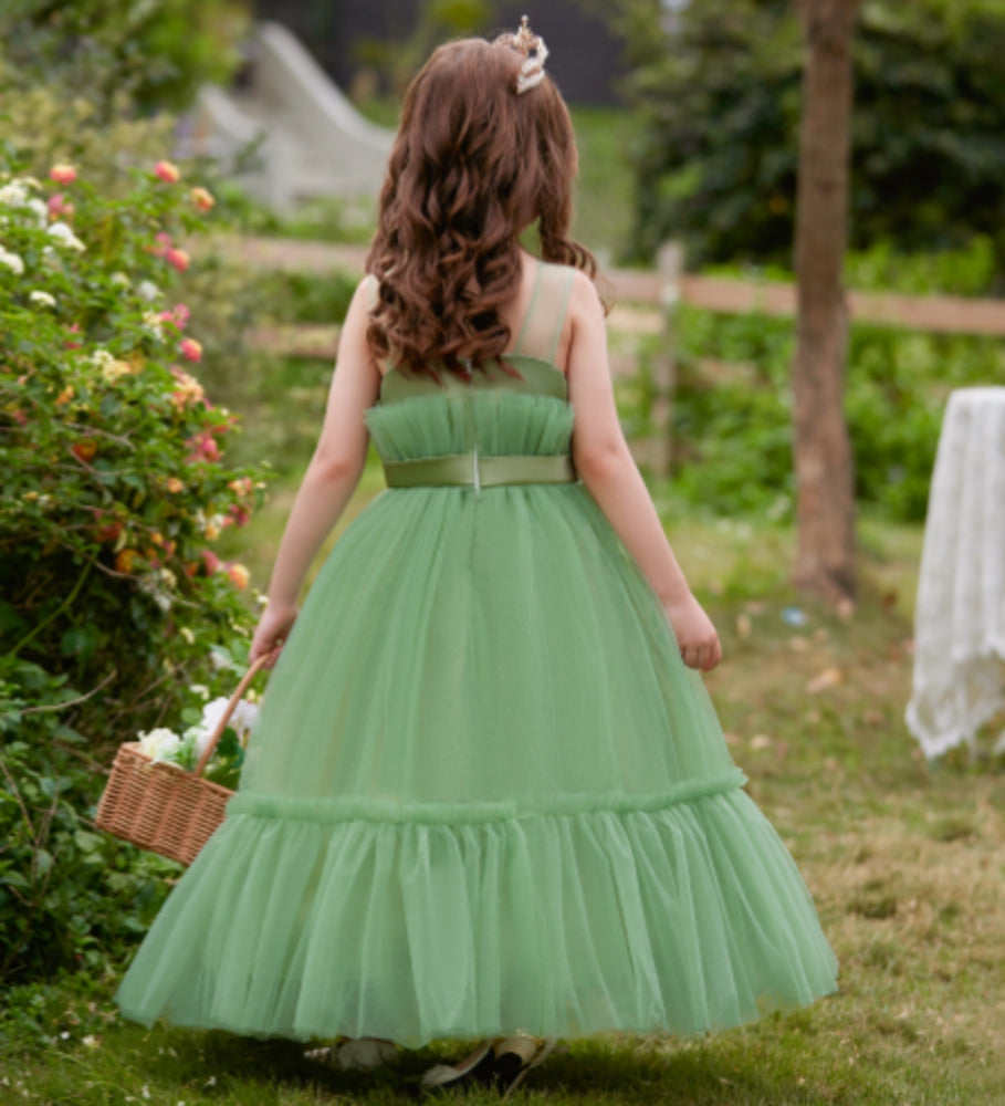Robe de Soirée A-Line/Princesse Sans Manches, Longueur Au Sol, avec Nœud