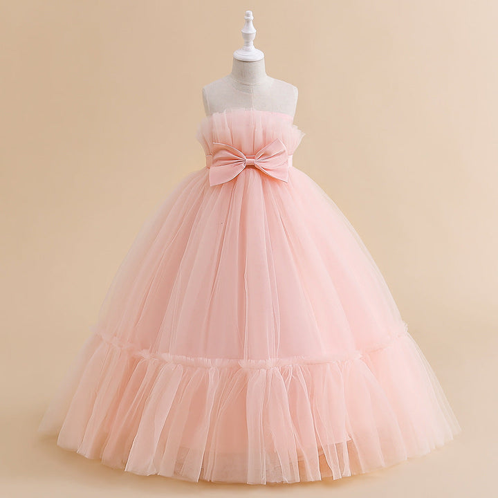 Robe de Soirée A-Line/Princesse Sans Manches, Longueur Au Sol, avec Nœud