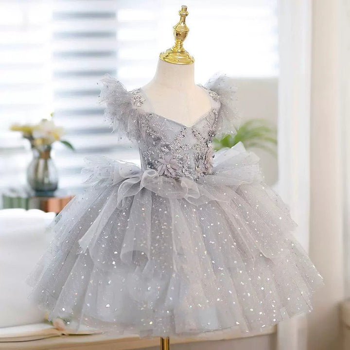 Robe de Soirée A-Line/Princess Longueur Thé pour Demoiselle D'Honneur avec Appliques de Perles