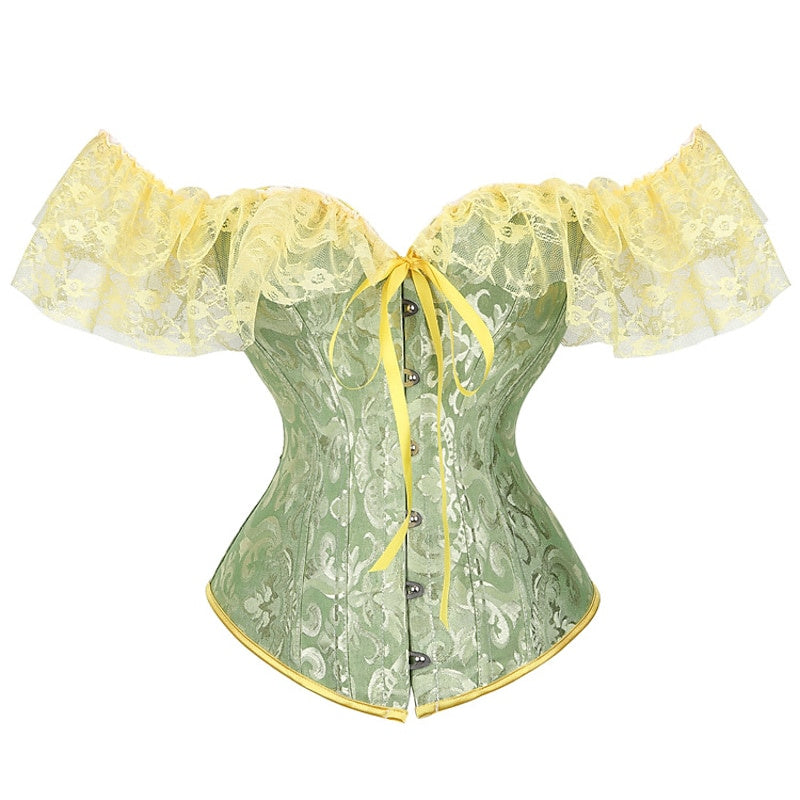 Corset Sexy en Dentelle avec Boucle et Crochet pour Femme - pour Mariage, Fête, Anniversaire