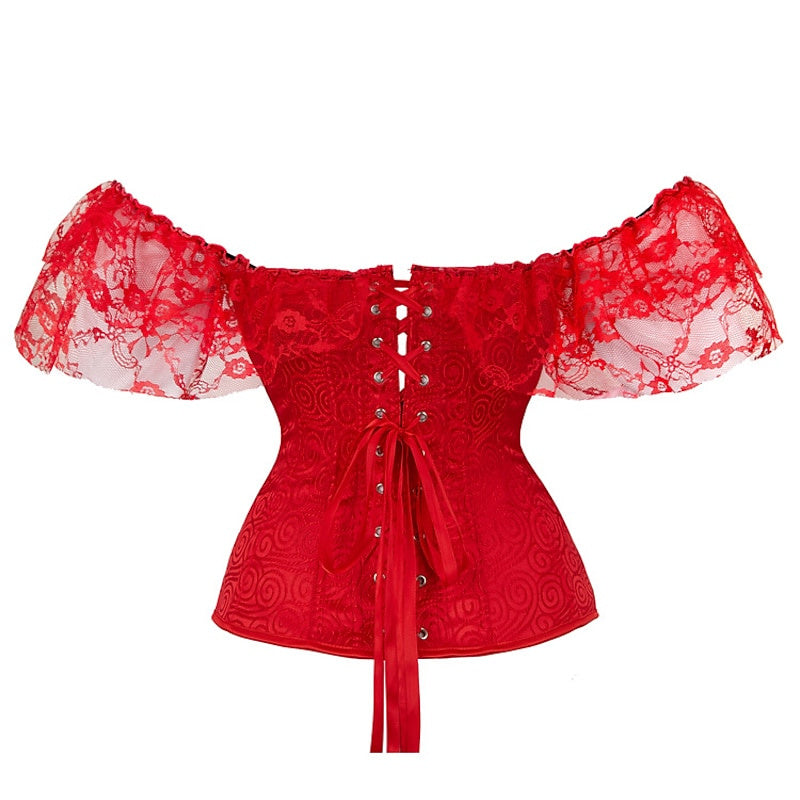 Corset Sexy en Dentelle avec Boucle et Crochet pour Femme - pour Mariage, Fête, Anniversaire