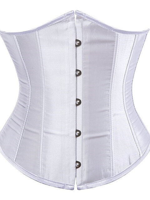 Corset Push-Up en Jacquard avec Crochet et Œillet pour Femme - pour Mariage, Fête, Anniversaire, Halloween