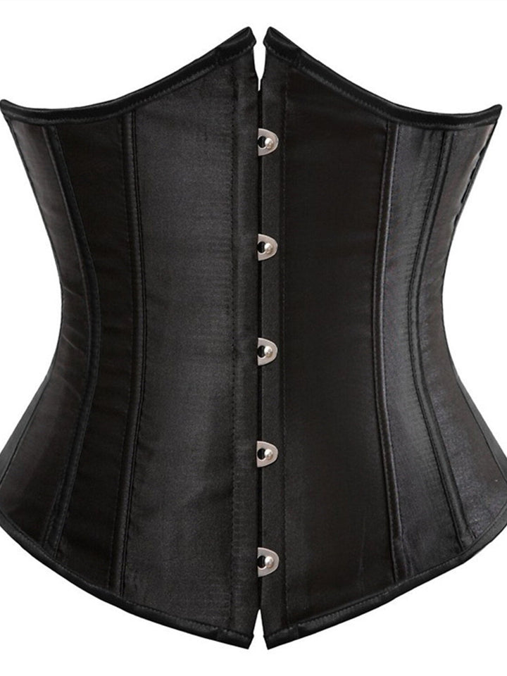 Corset Push-Up en Jacquard avec Crochet et Œillet pour Femme - pour Mariage, Fête, Anniversaire, Halloween