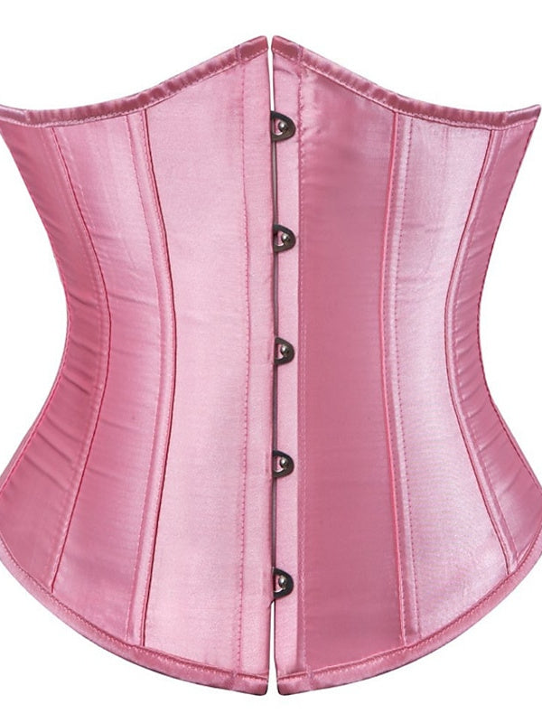 Corset Push-Up en Jacquard avec Crochet et Œillet pour Femme - pour Mariage, Fête, Anniversaire, Halloween