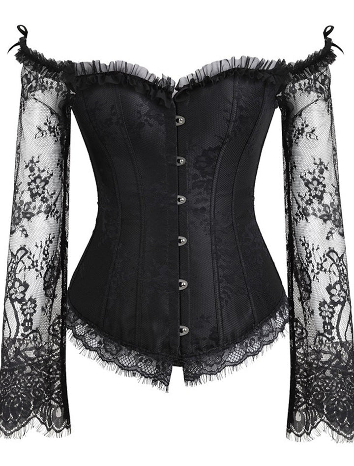 Corsets Bavarois à Crochets et Œillets pour Femmes pour Fête de Mariage Anniversaire