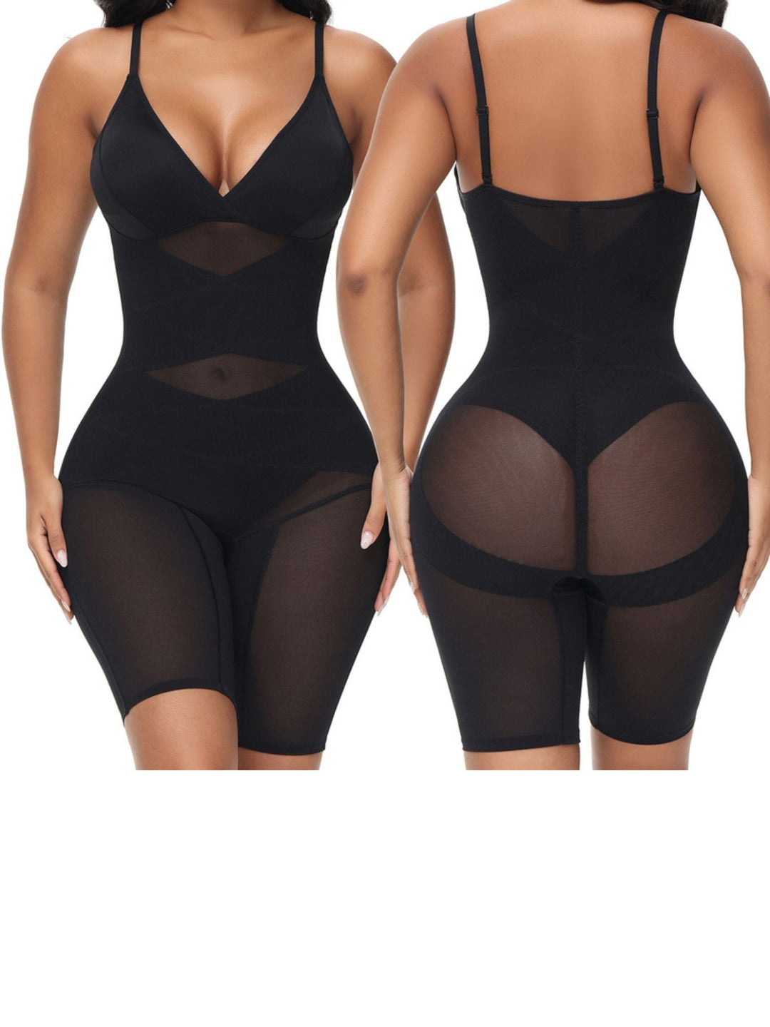 Sous-Vêtement Gainant Taille Haute en Polyester Décontracté/Classique à Fines Bretelles