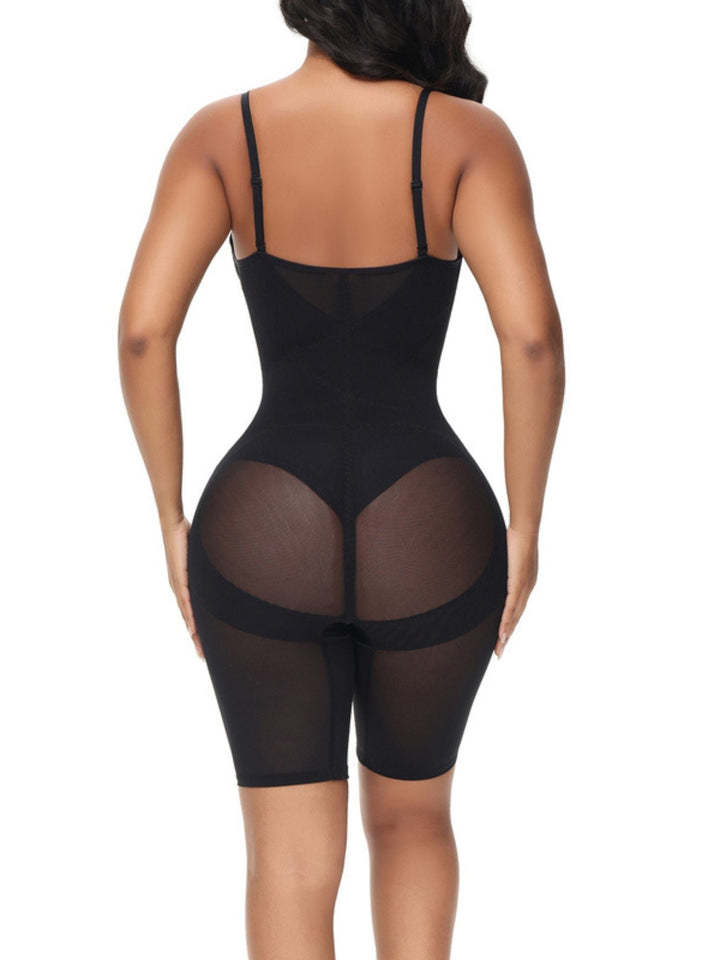 Sous-Vêtement Gainant Taille Haute en Polyester Décontracté/Classique à Fines Bretelles