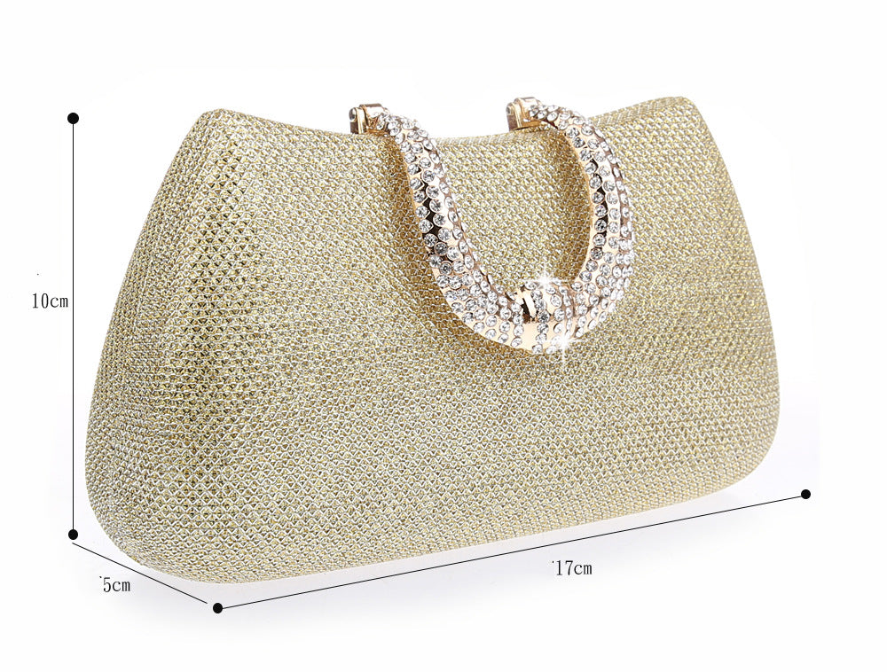 Portefeuilles et Accessoires à Paillettes Scintillantes avec Chaîne en Cristal/Strass