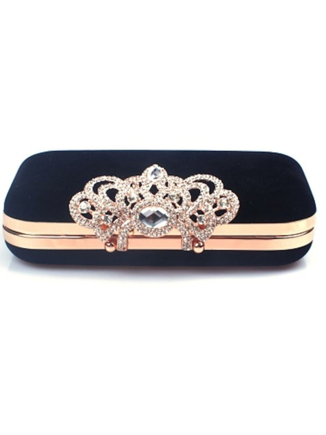 Pochettes en Velours Bordeaux Rétro Élégantes avec Strass