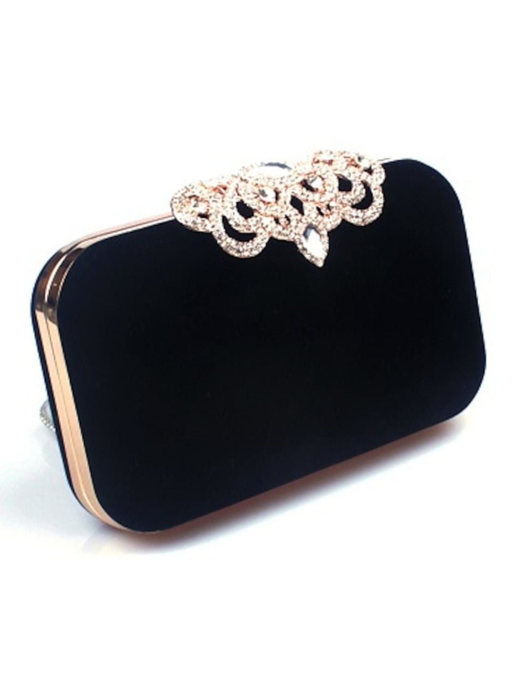 Pochettes en Velours Bordeaux Rétro Élégantes avec Strass