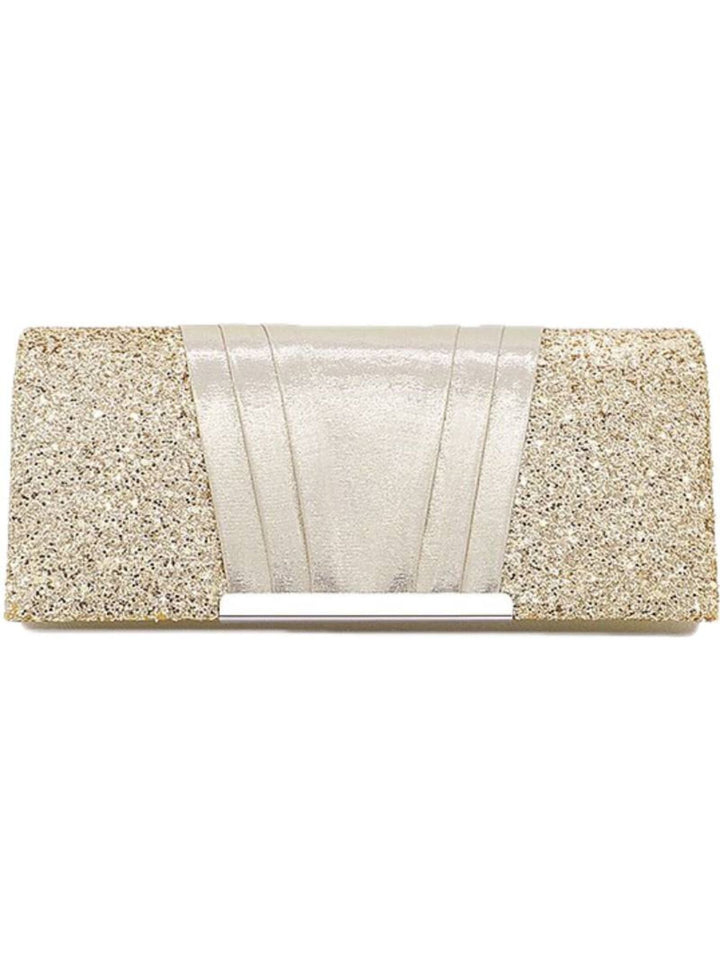 Pochette de Soirée Élégante et Scintillante en Or avec Paillettes
