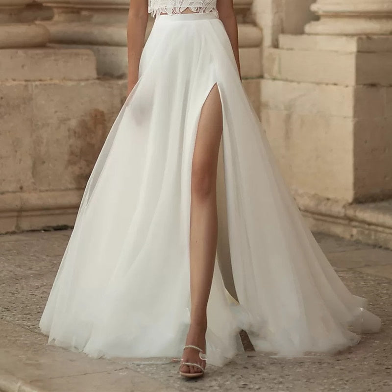 Robes de Mariée A-Line/Princess Séparées Séparées Balayage / Brosse Traîne avec Fentes