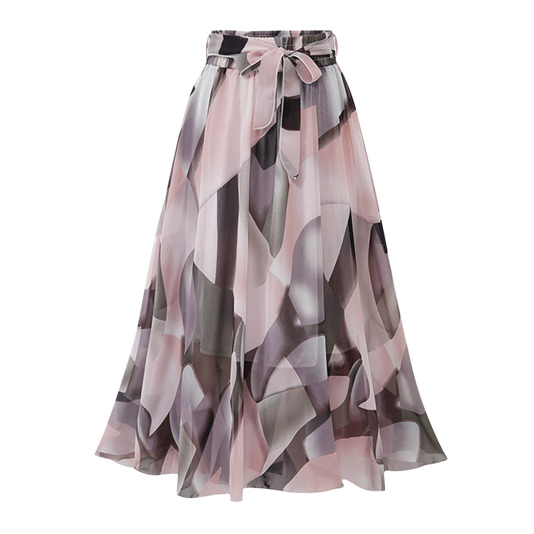 Robe D'Invitée de Mariage à Jupe Trapèze/Princesse avec Fleurs