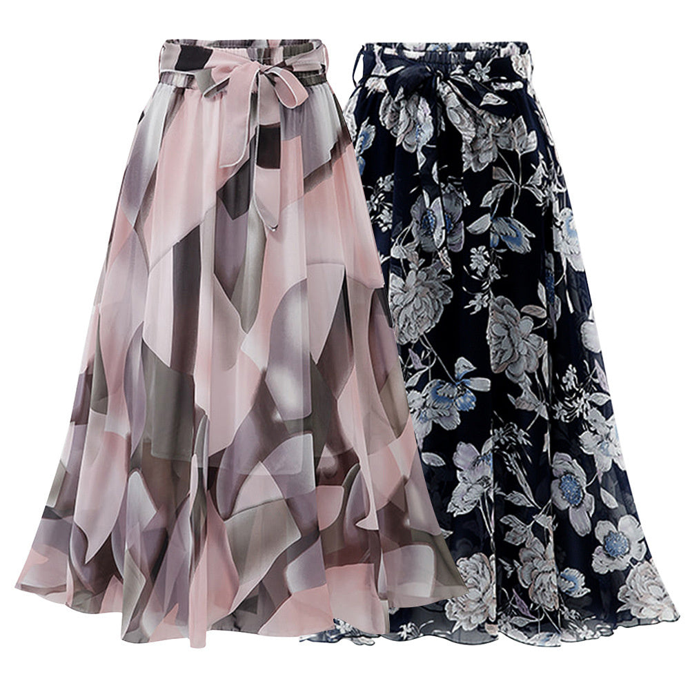 Robe D'Invitée de Mariage à Jupe Trapèze/Princesse avec Fleurs