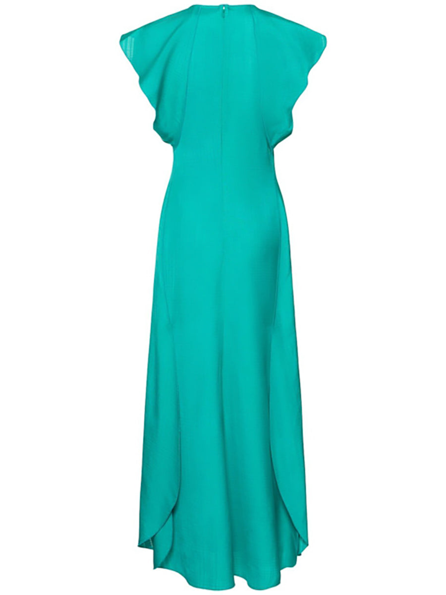 Ligne A/Princesse Scoop Sans Manches Longueur de La Cheville Wedding Guest Robe avec Froufrous